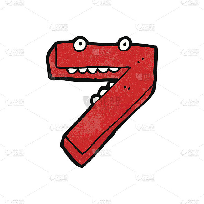 卡通数字7
