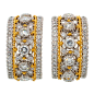 BUCCELLATI Diamond Gold Hoop Earrings