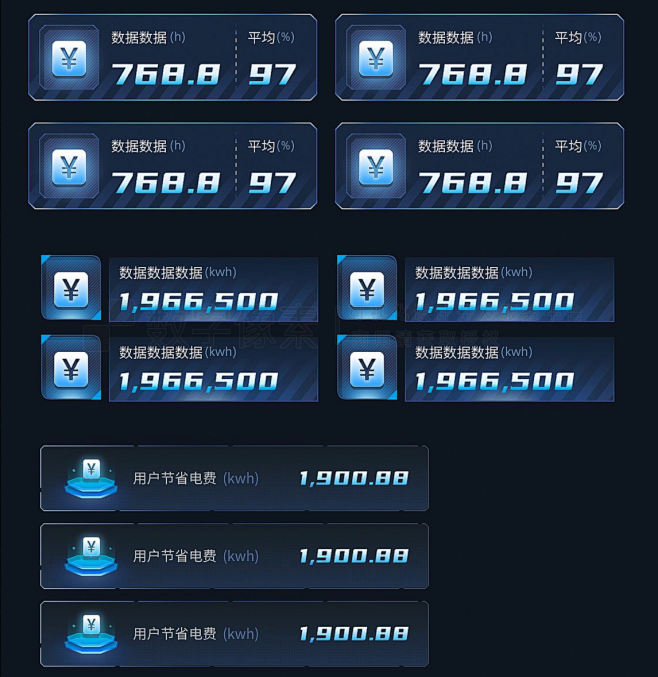 30+大屏通用组件素材
