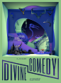 divine comed boska komedia Theatre festival krakow 3D vaporwave surreal poster