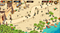 模拟经营和塔防《沙漠帝国》UI游戏界面_点击查看原图