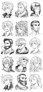 160527 - Headshot Commissions Sketch Dump 20 by Runshin