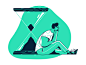 Waiting game loading interface illustration vector flat design illustration vector art graphic design