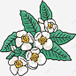 茉莉花花丛矢量图 免费下载 页面网页 平面电商 创意素材