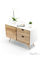 White and Oak little sideboard