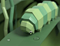 Low Poly Caterpillar: 