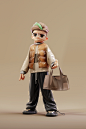 blender blender3d c4d c4d character cartoon Character design  Clothing fashion illustration