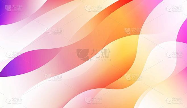 Vibrant And Smooth Gradient Soft Colors Wave Geome