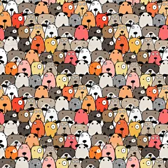 可爱的,狗,四方连续纹样,背景,白色,黑色,纸,包装纸,纺织品,式样