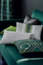 Casamance Monaco collection - cushion with stripe - Grace