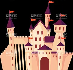 城堡免抠图  - 源文件下载【酷图网】城堡免抠图,城堡,卡通,手绘,简单