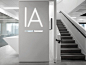 LED glowing in wall logo!? - Inside IA Interior Architects Los Angeles Office