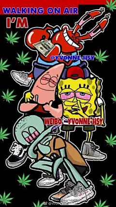 #yvonne-hsy# 
️U海绵宝宝 
I'm walking on air.
#thuglife# ​​​​