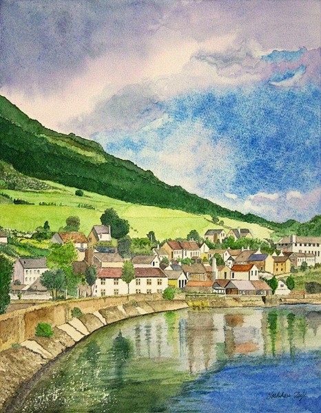 日本画家yoshiharu绝美水彩风景画