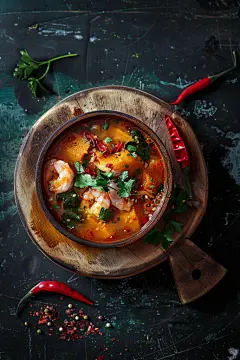 泰式菜品冬阴功汤