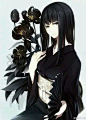【求图】求暗黑系列或黑发少女图_插画吧_百度贴吧