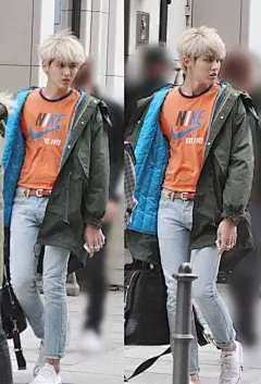  【修图.调色.拼接.壁纸】
吴亦凡 wyfKJuly

 今天无意看到一组13年的柏林路透照。
炸毛的金发，Nike耐克1972NBA纪念T恤。
哥哥帅得就像上世纪隔岸飘来的流行乐
#七十二层奇楼##星际特工吴亦凡# ...展开全文c