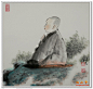 林梵画《小和尚》