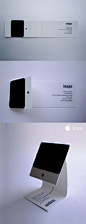 Apple iMac Business Card | #Business #Card #letterpress #creative #paper #businesscard #corporate #design #visitenkarte #corporatedesign < repinned by www.BlickeDeeler.de: 