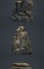 次世代石头3d模型贴图 3dsMax Fbx Obj 游戏美术场景建模参考素材-淘宝网
