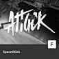 【FONT-010】Spacethink潮流时尚涂鸦马克笔logo海报手写英文字体-淘宝网