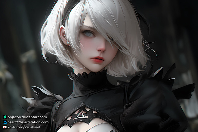 （粉丝艺术）2B - 尼尔机械纪元