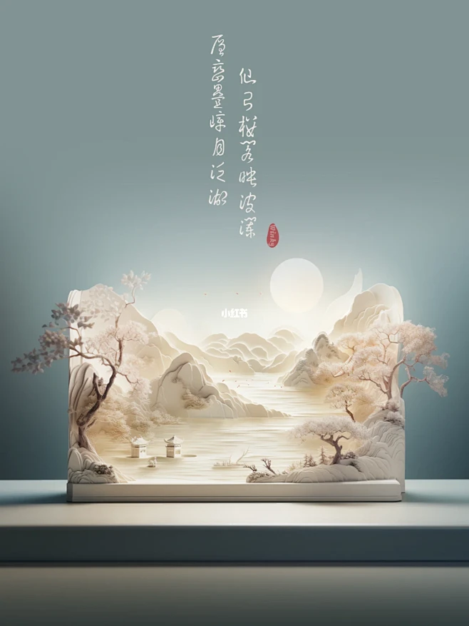 AI文创｜中式山河（含咒语）