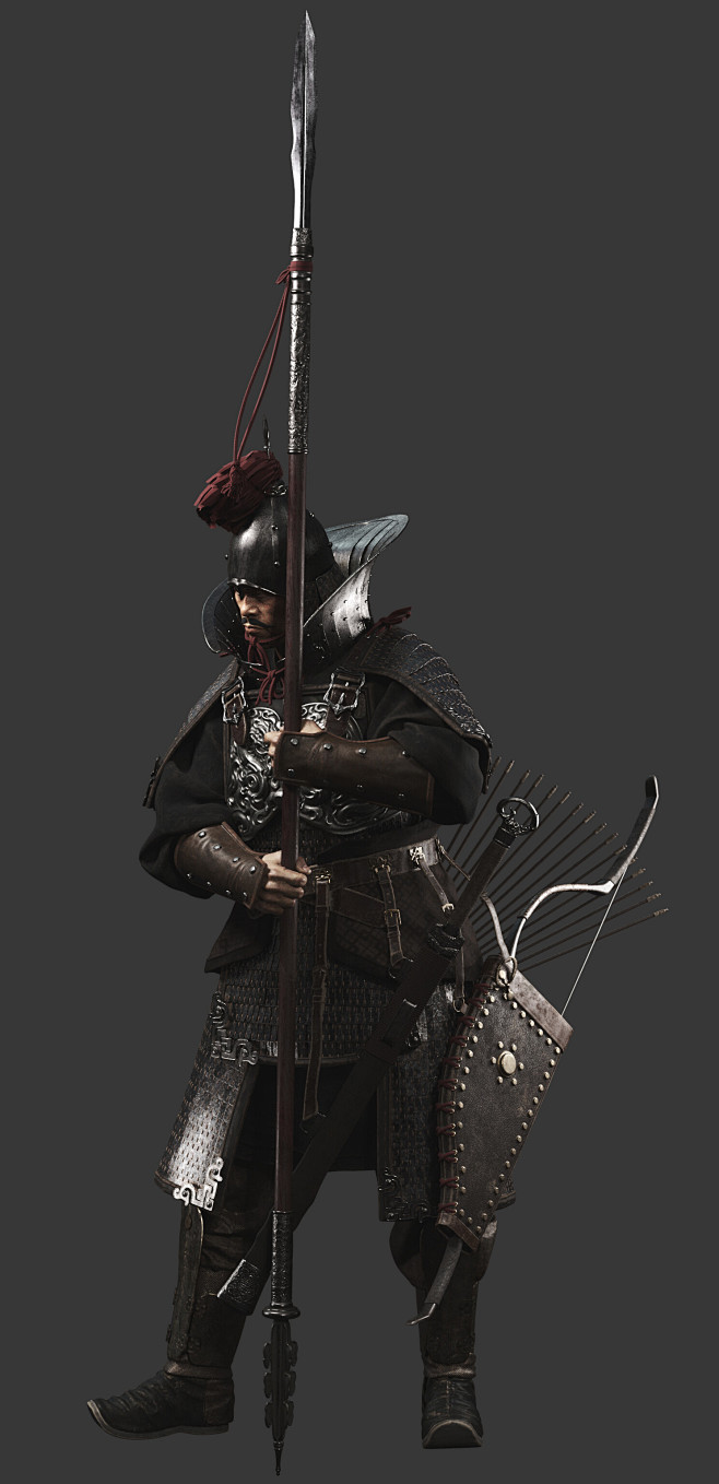 学生作品6——魏晋武士, cui shi...