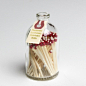 apothecary matchstick bottle