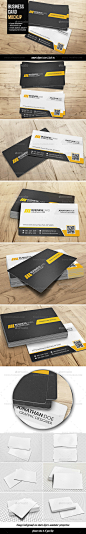 Business Card Mockup名片设计展示模板提案贴图素材源文件-淘宝网