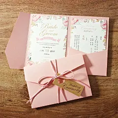 请帖结婚创意2018 欧式个性定制喜帖 打印婚礼请柬 婚宴邀请函-淘宝网
