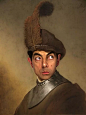 插画家恶搞历史人物肖像,让英国知名喜剧角色 Mr. Bean 搞笑入画