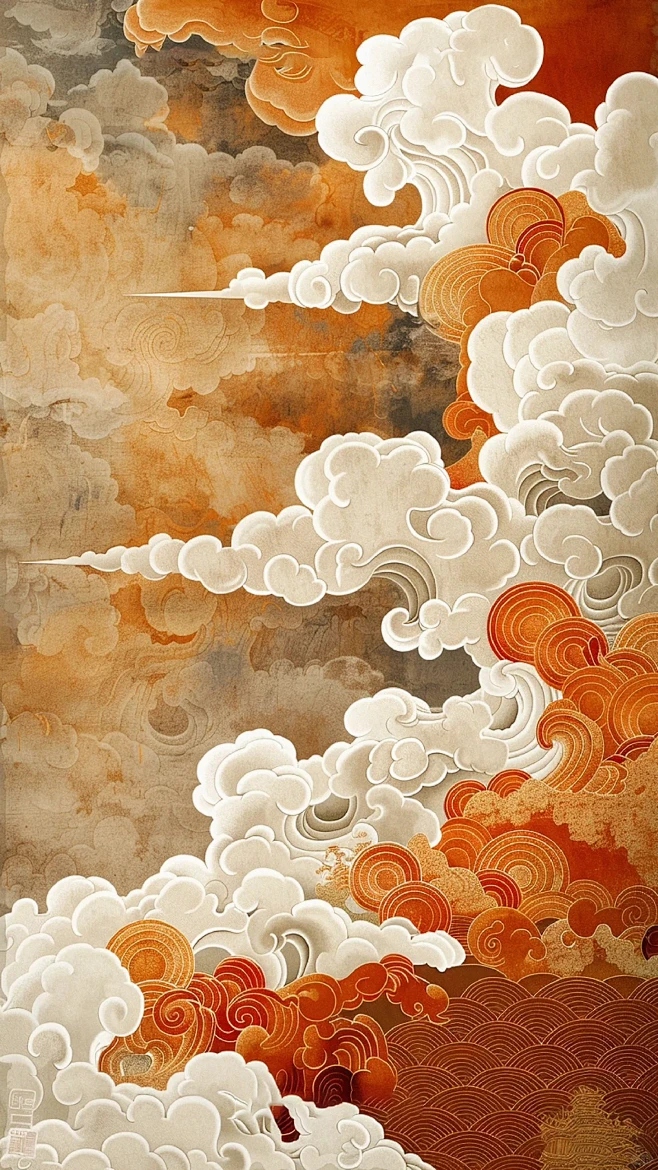 国风 祥云云纹-花瓣网