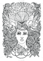 童话故事,贝壳,罗神,女孩,项链,王冠,海洋,美人鱼,举起手,t恤
