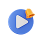 Video Reminder 3D Icon