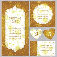 用鲜花和蝴蝶装饰的老式卡片。