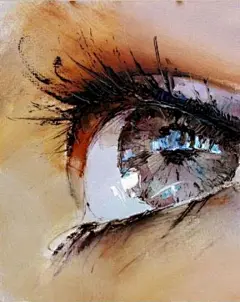 唯美插画 - 十张不错的眼睛手绘插画 - QQ邮箱