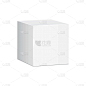 白色,纸盒,三维图形,盒子,图标,空白的,分离着色,粉饼,高雅,包装