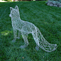 Fox Wire Sculpture by Ruth Jensen