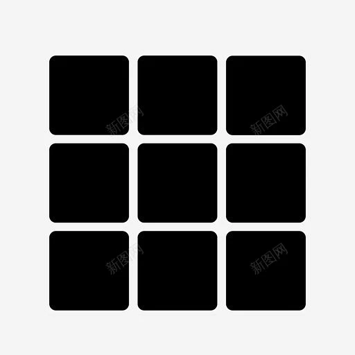 网格方框目录图标 设计图片 免费下载 页面网页 平面电商 创意素材-花瓣网