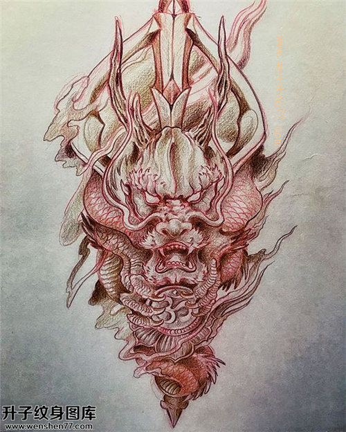 龙纹身手稿