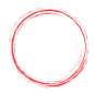中国风古风水墨毛笔圆圈圆环边框透明免抠PNG图案 PS设计素材 (152)