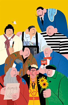 燃烧的雅典娜采集到插画人物