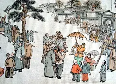  民俗风情画---戈壁红柳编辑 