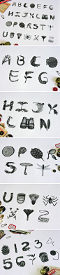 海报赏：【精美的手绘字母和数字】 --发布到微刊《海报赏》http://t.cn/zWELiiu