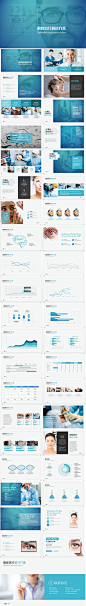 眼科医疗健康保健医院PPT模板