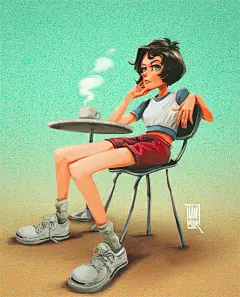 人物插画 欧美漫画 欧美风格