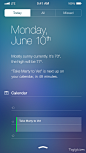 iOS7 Notifications Redesign APP设计