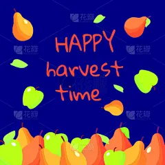 贺卡,梨,苹果,矢量,九月,华丽的,十月,请柬,边框,橙色