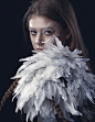 Whirwind of Feathers : Creative beauty photoshoot, published in Shuba Magazine #27 vol.2, 2019. Model: Julia Markhay, KModels. MUA: Ekaterina Lallouche. Style: Olena Romanova. Headdresses: HELENA ROMANOVA